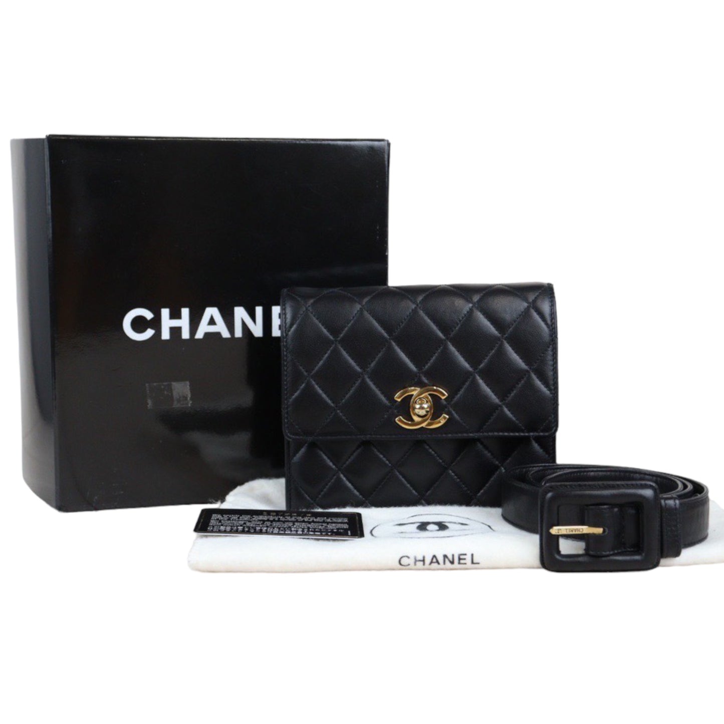 Rank A ｜ CHANEL Matrasse Lambskin Waist Bag｜23042210