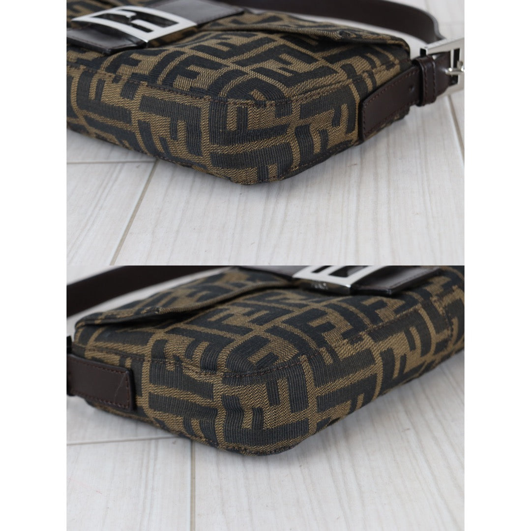 Rank A ｜ FENDI Zucca Mamma Baguette Shoulder Bag ｜22121908