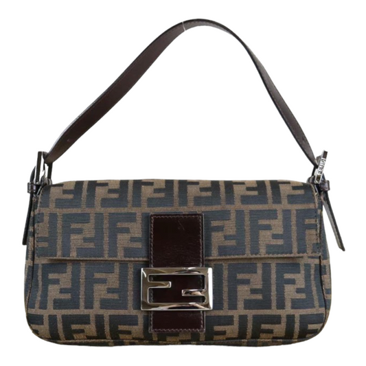 Rank A ｜ FENDI Zucca Mamma Baguette Shoulder Bag ｜22111501