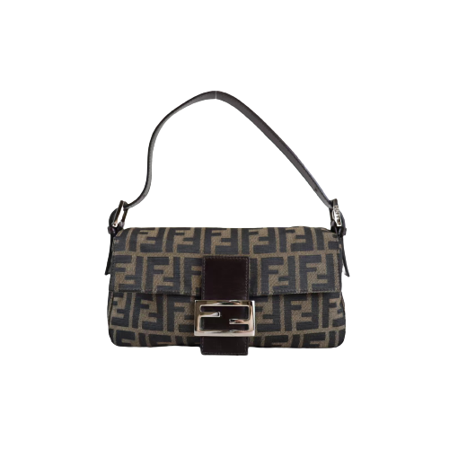 Rank A ｜ FENDI Zucca Mamma Baguette Shoulder Bag ｜080303