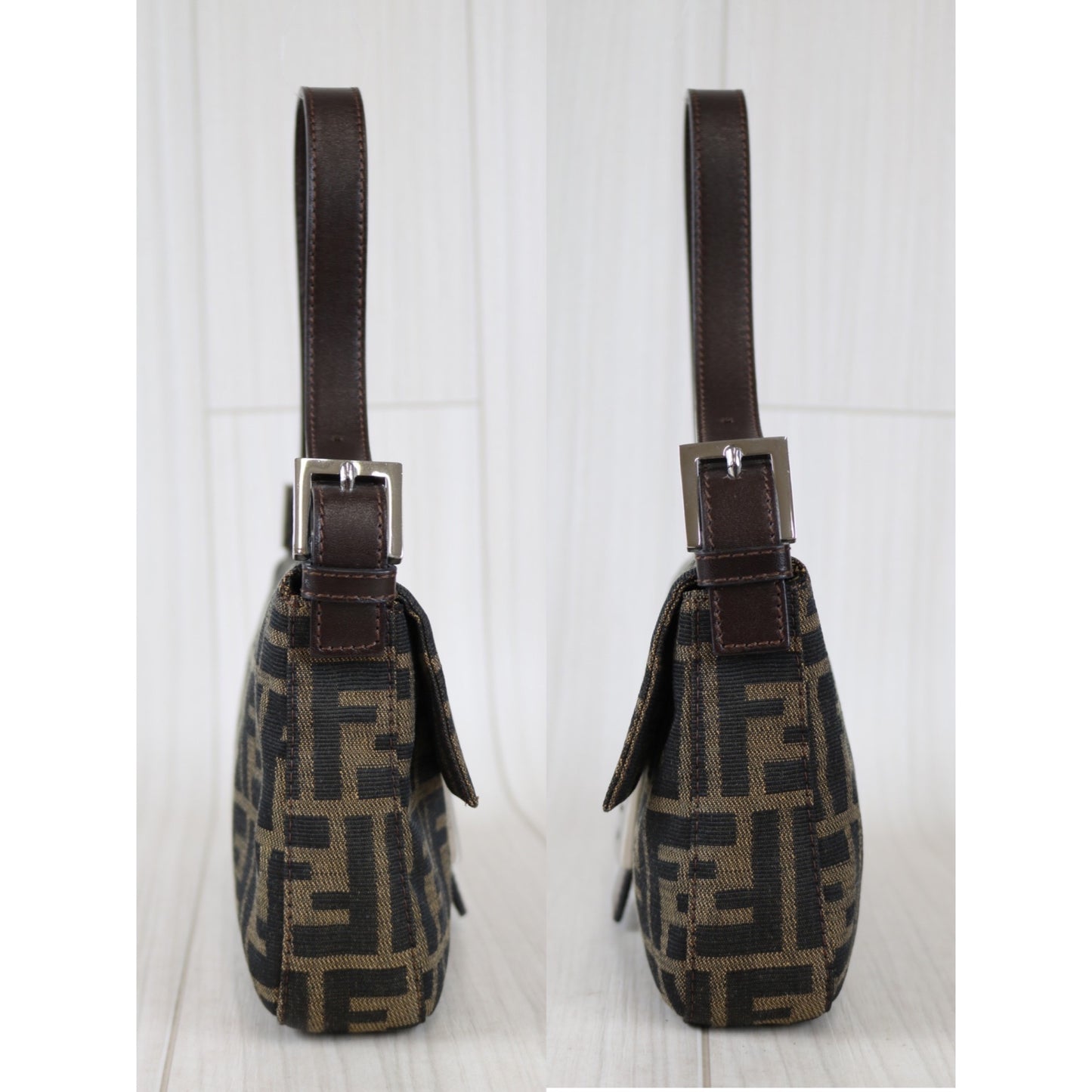 Rank A ｜ FENDI Zucca Mamma Baguette Shoulder Bag ｜020202