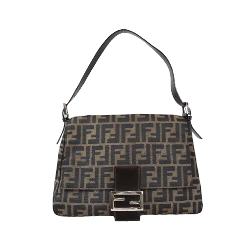 Rank AB｜ FENDI Zucca Mamma Baguette Shoulder Bag ｜080602