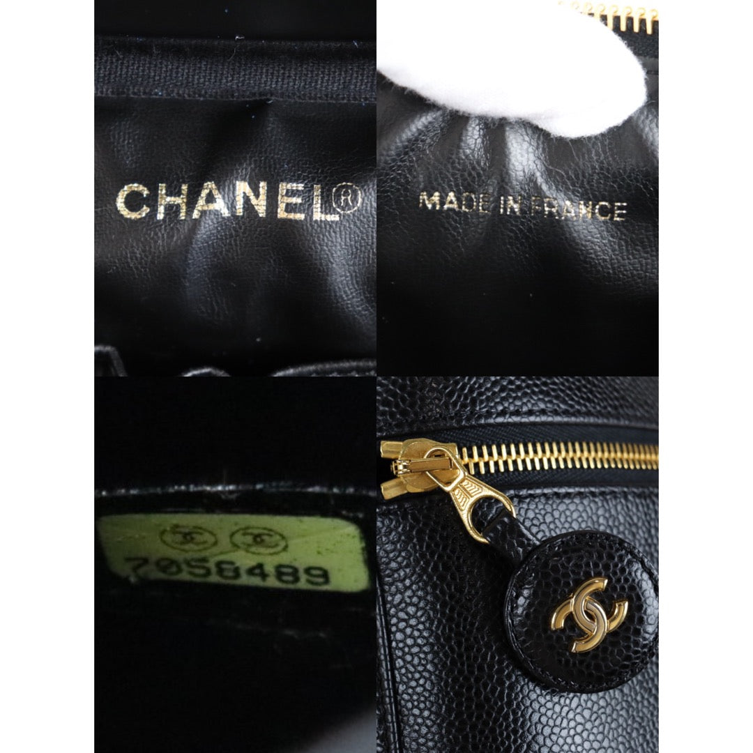 Rank A ｜ CHANEL Caviar Skin Vanity Handbag ｜23010702