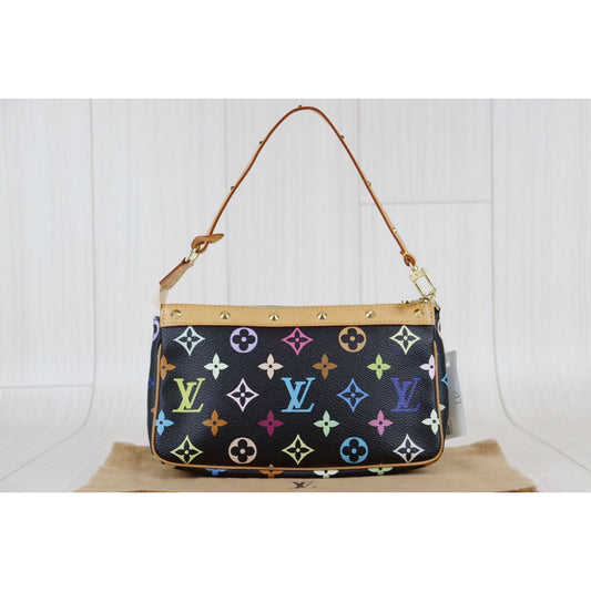 Rank A ｜ LV Monogram Multicolor Pochette Accessoires ｜071815