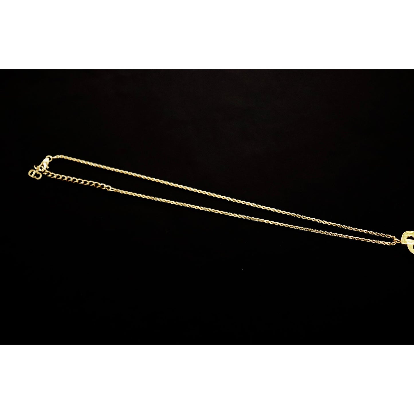 Rank A ｜ Dior CD Necklace 18k Gold Plated ｜090304