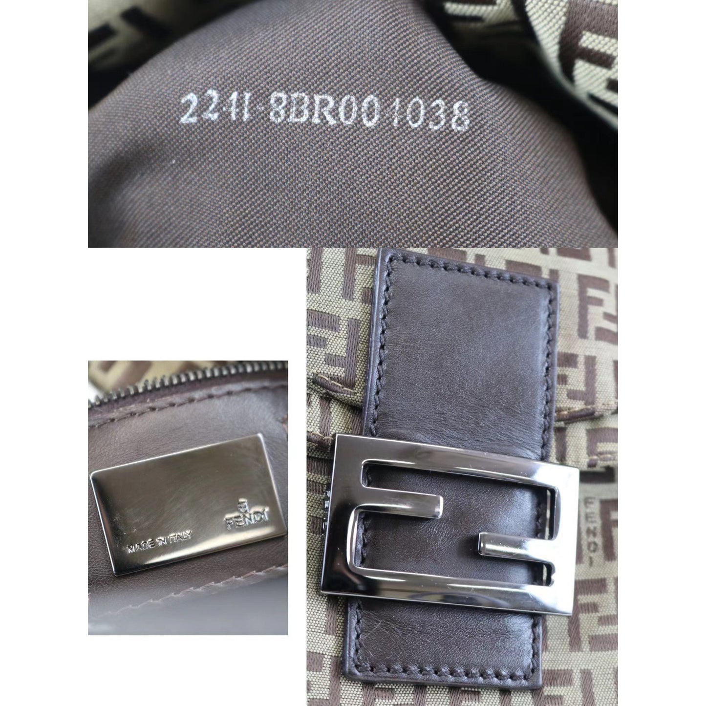 Rank A ｜ FENDI Zucca Mamma Baguette Shoulder Bag ｜073122