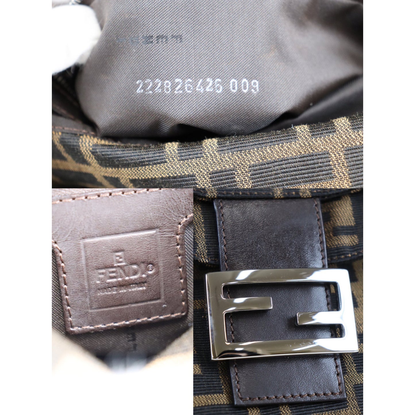 Rank A ｜ FENDI Zucca Mamma Baguette Shoulder Bag ｜072201