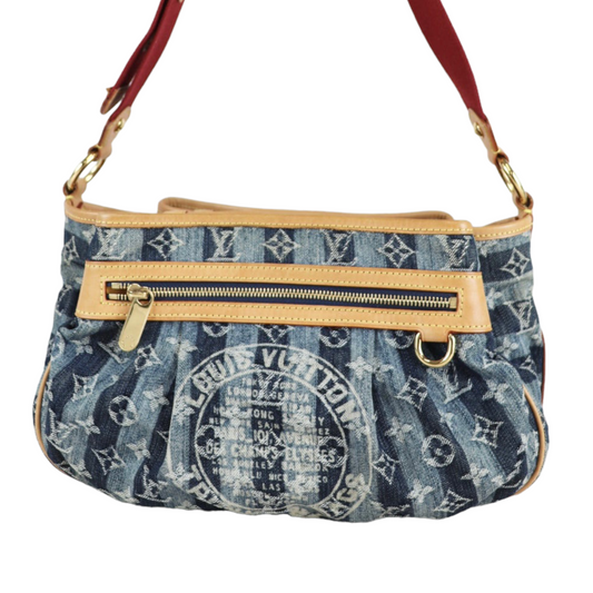 Rank A｜ LV Monogram Denim Shoulder Bag ｜090802