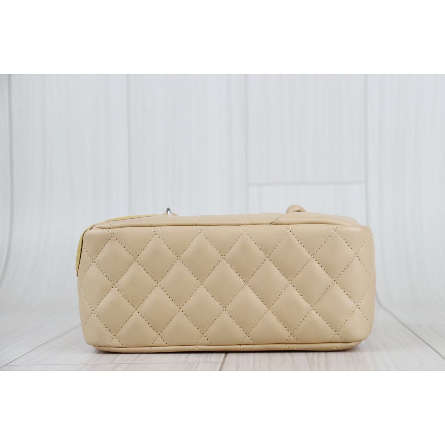 Rank A ｜ CHANEL Cambon Line CC Coco Mark Matelasse Bowling Bag Shoulder Bag Lambskin ｜  082012