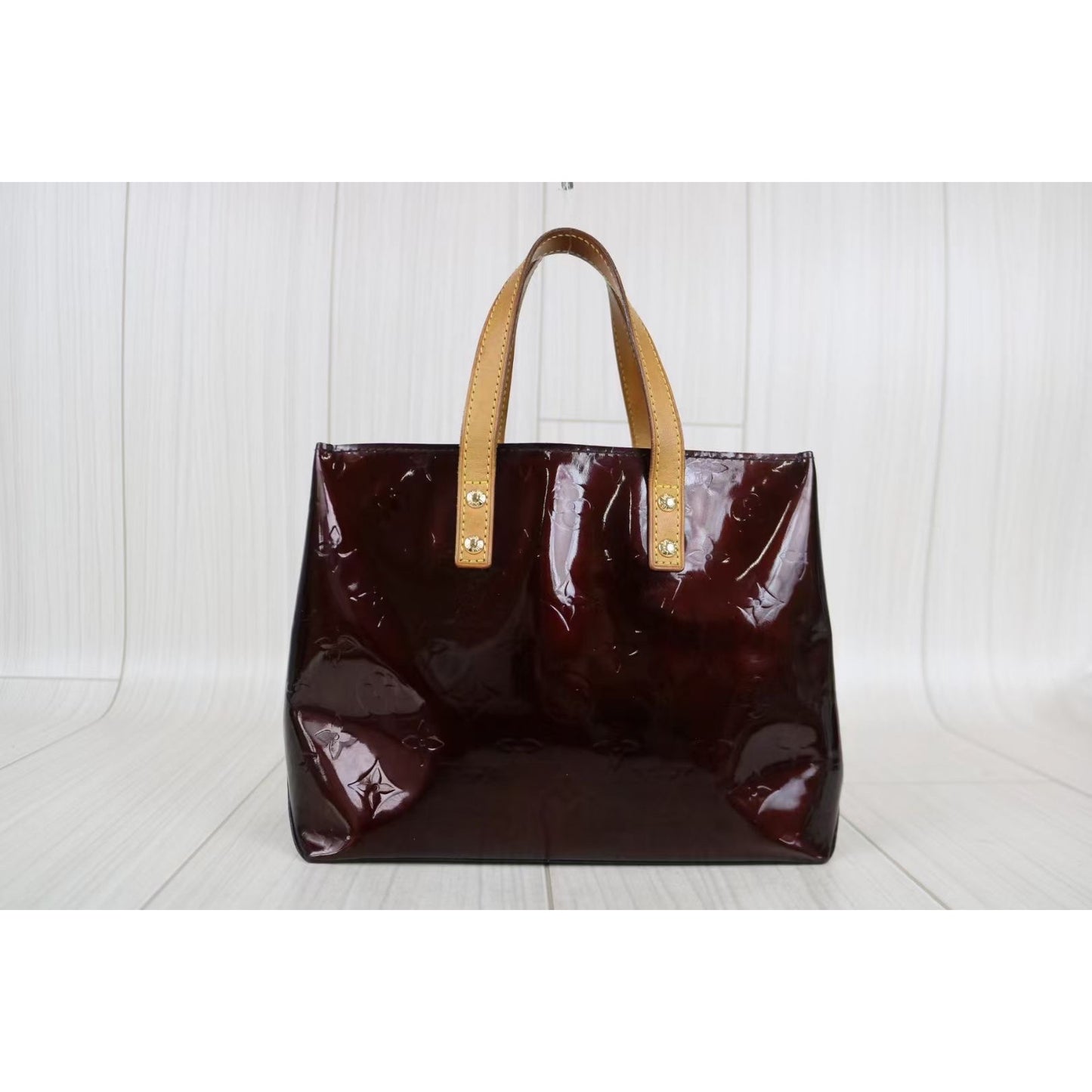 Rank AB ｜ LV Monogram Patent Leather Hand Bag｜ 021801