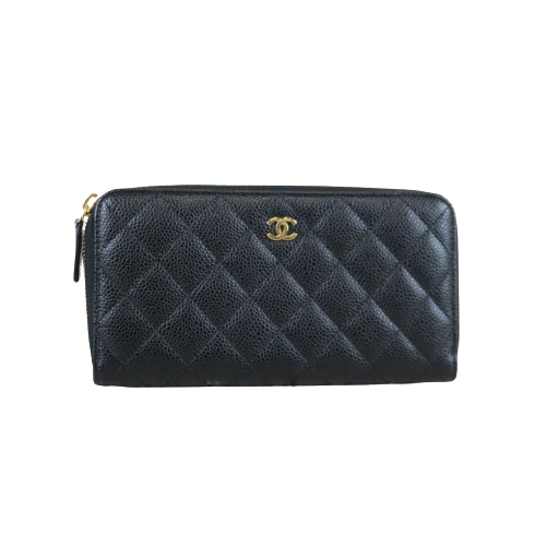 Rank A ｜Chanel Caviar Skin Matrasse Wallet｜062012