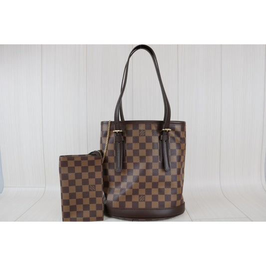 Rank A ｜ LV Damier Petit Bucket PM Tote Bag｜070505