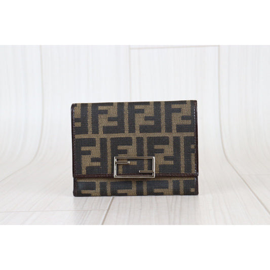 Rank A ｜FENDI  Zucca Mamma Wallet ｜23012506