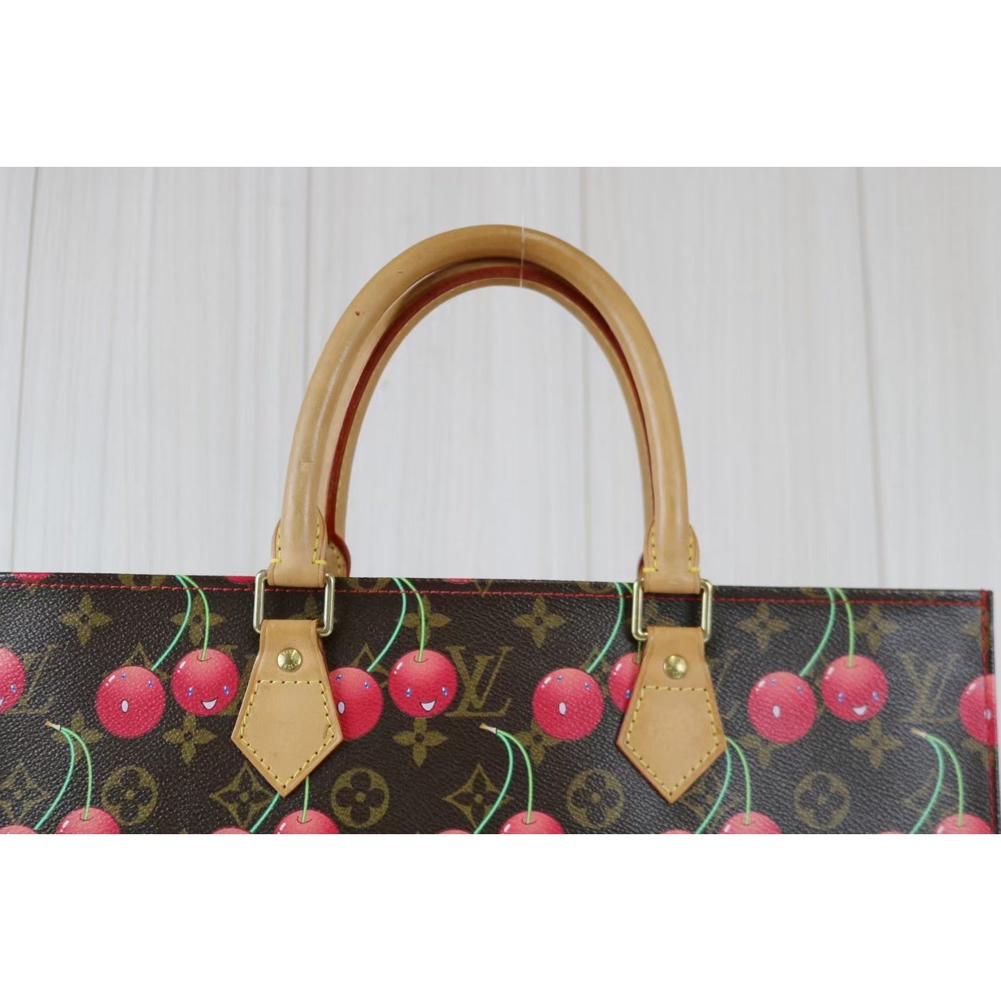 Rank A ｜ LV Takashi Murakam Monogram Sac Plat Tote Bag ｜030503