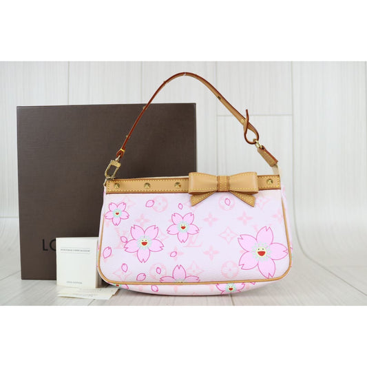 Rank SA ｜ LV Takashi Murakam Sakura Monogram Pochette Accessoires ｜ 031402