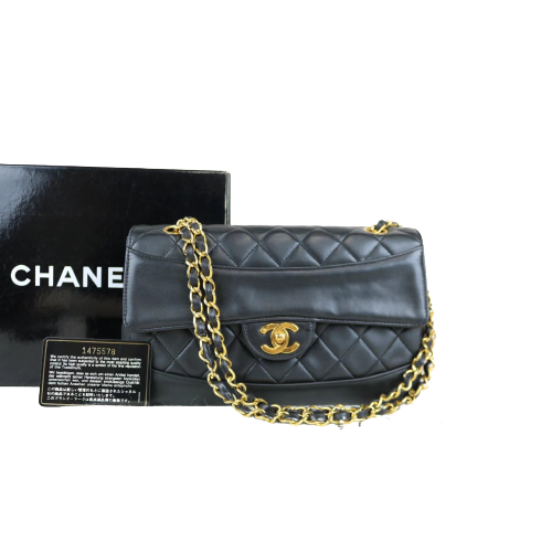 Rank A ｜CHANEL Vintage Matrasse 23 Lamb Skin Shoulder Bag ｜053101