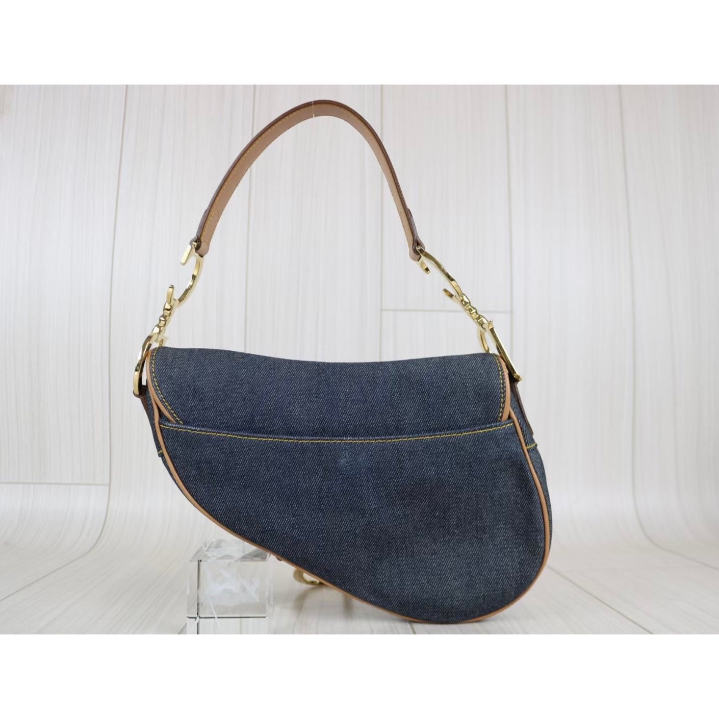 Rank A ｜ Dior Trotter Denim Saddle Bag ｜040803