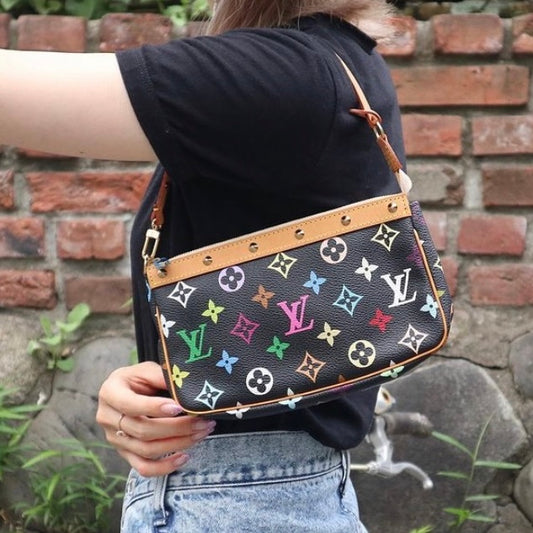 Rank AB ｜  LV Monogram Multicolor Pochette Accessoires    ｜090310