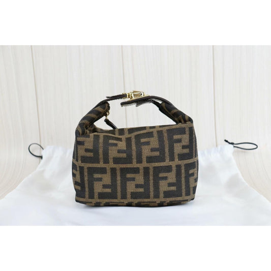 Rank A ｜ FENDI Zucca Handbag ｜22112201