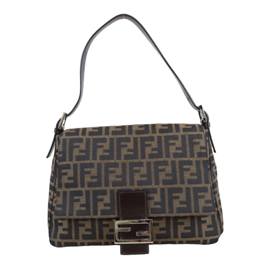 Rank A｜ FENDI Zucca Mamma Baguette Shoulder Bag ｜23020905