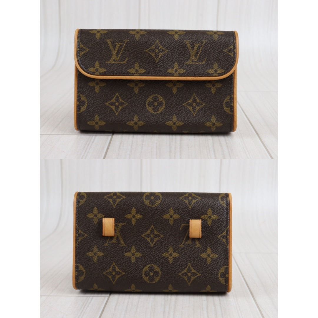 AUTHENTIC LOUIS VUITTON M51855 Monogram Pochette Florentine Waist Pouch  0225