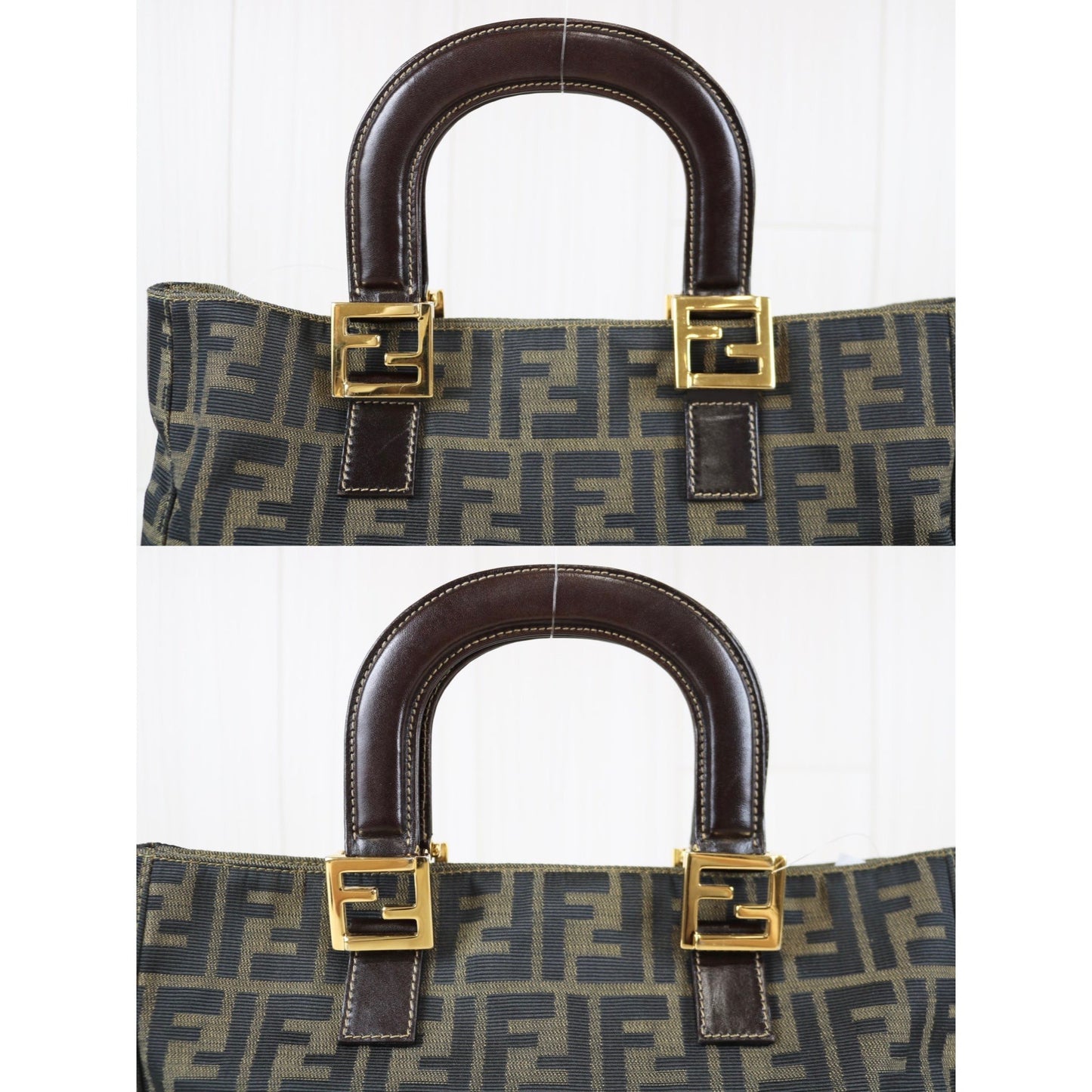 W-Rank A ｜ FENDI Zucca Mamma HandBag ｜063010