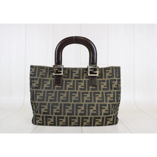 Rank A ｜ FENDI Zucca Mamma HandBag ｜053107