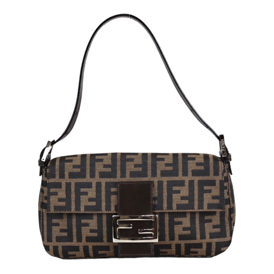 Rank A ｜ FENDI Zucca Mamma Baguette Shoulder Bag ｜22121310