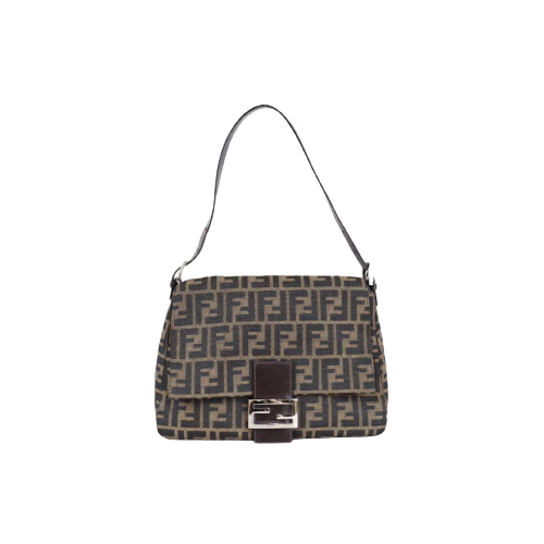 Rank A｜ FENDI Zucca Mamma Baguette Shoulder Bag ｜080204