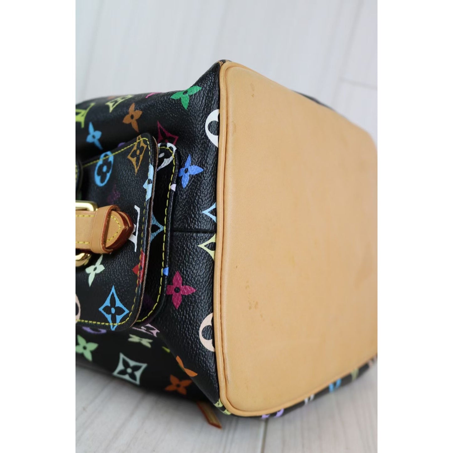 Rank AB ｜LV Monogram Multicolor Petit Noe Bronze Shoulder Bag ｜062418