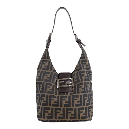 Rank AB｜ FENDI Zucca Mamma Baguette Shoulder Bag ｜23020607