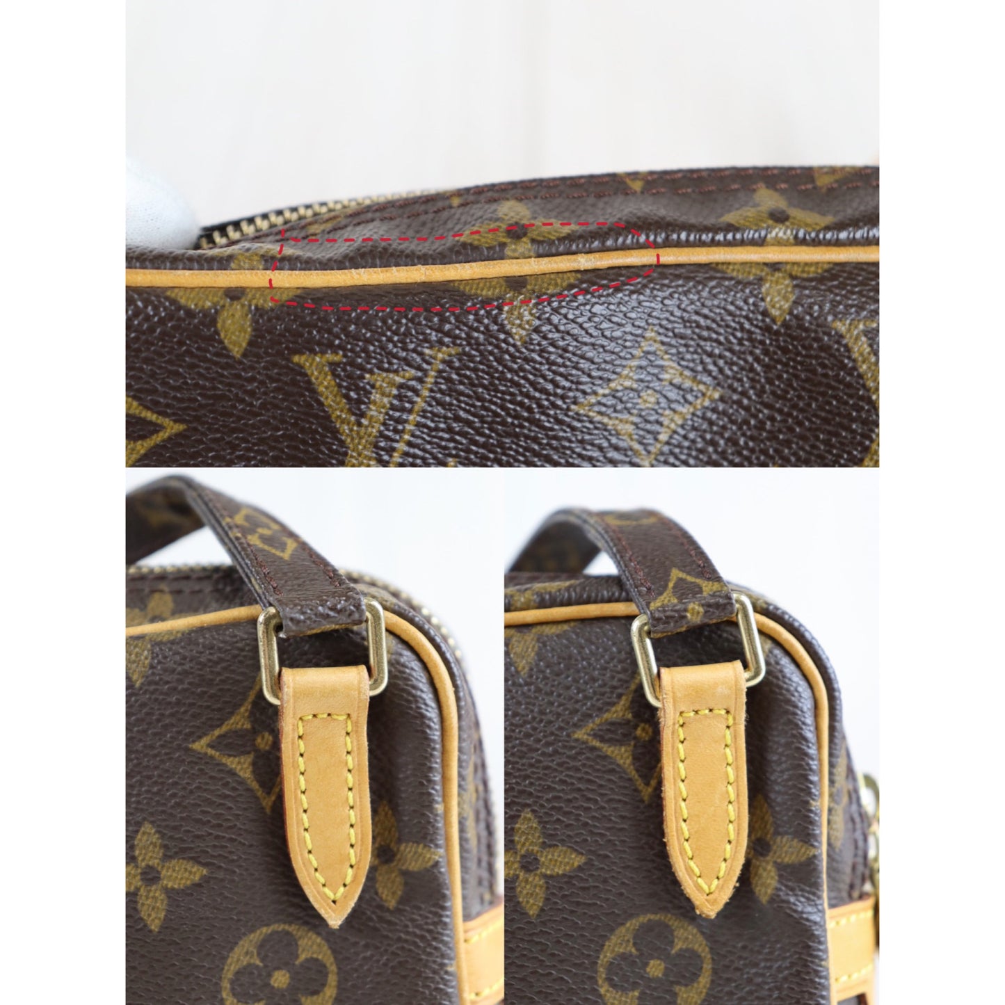 Rank A｜LV Monogram Pochette Marley Bandolier Shoulder Bag｜080102