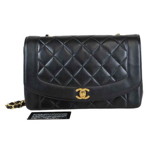 Rank AB｜ CHANEL Matrasse Diana 25 Lamb Skin  Chain Bag ｜22111006