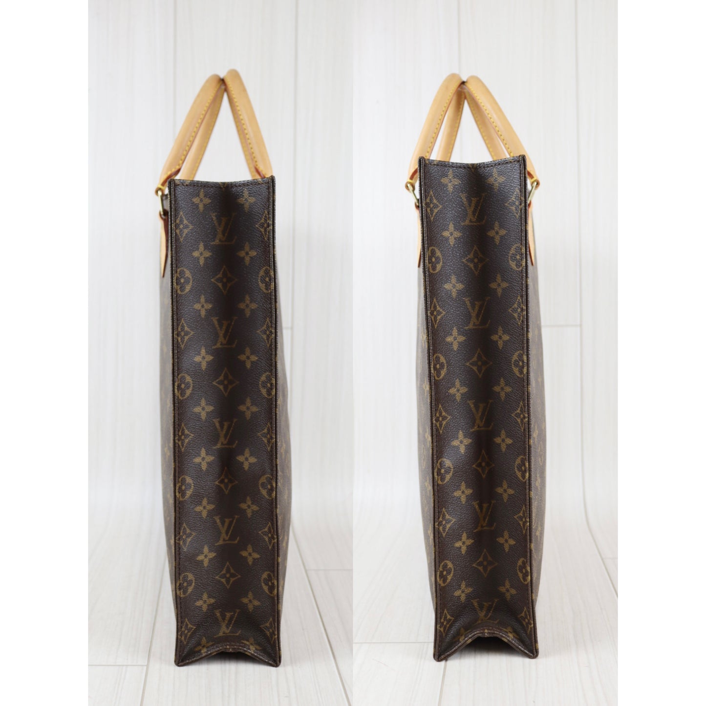 Rank A ｜ LV Monogram Sac Plat Tote Bag ｜081905