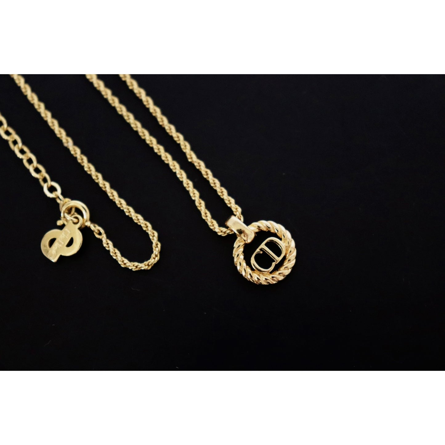 Rank SA ｜ Dior CD Necklace 18k Gold Plated ｜090307