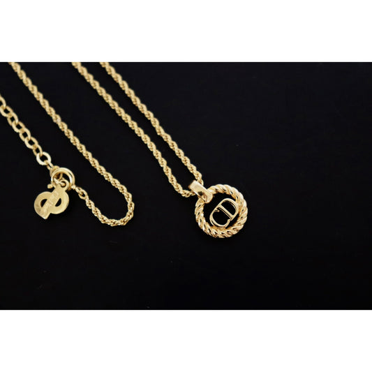 Rank SA ｜ Dior CD Necklace 18k Gold Plated ｜090307