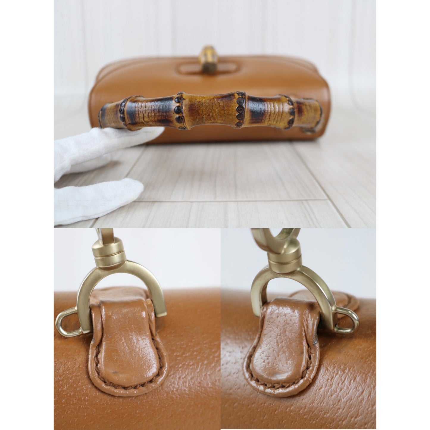 Rank A ｜ GUCCI Vintage Bamboo Hand Bag ｜060803