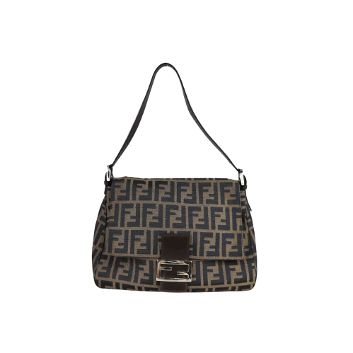 Rank A ｜ FENDI Zucca Mamma Baguette Shoulder Bag ｜042106