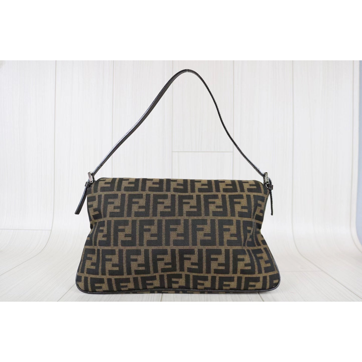 Rank AB ｜FENDI Zucca Mamma Baguette Shoulder Bag ｜031808