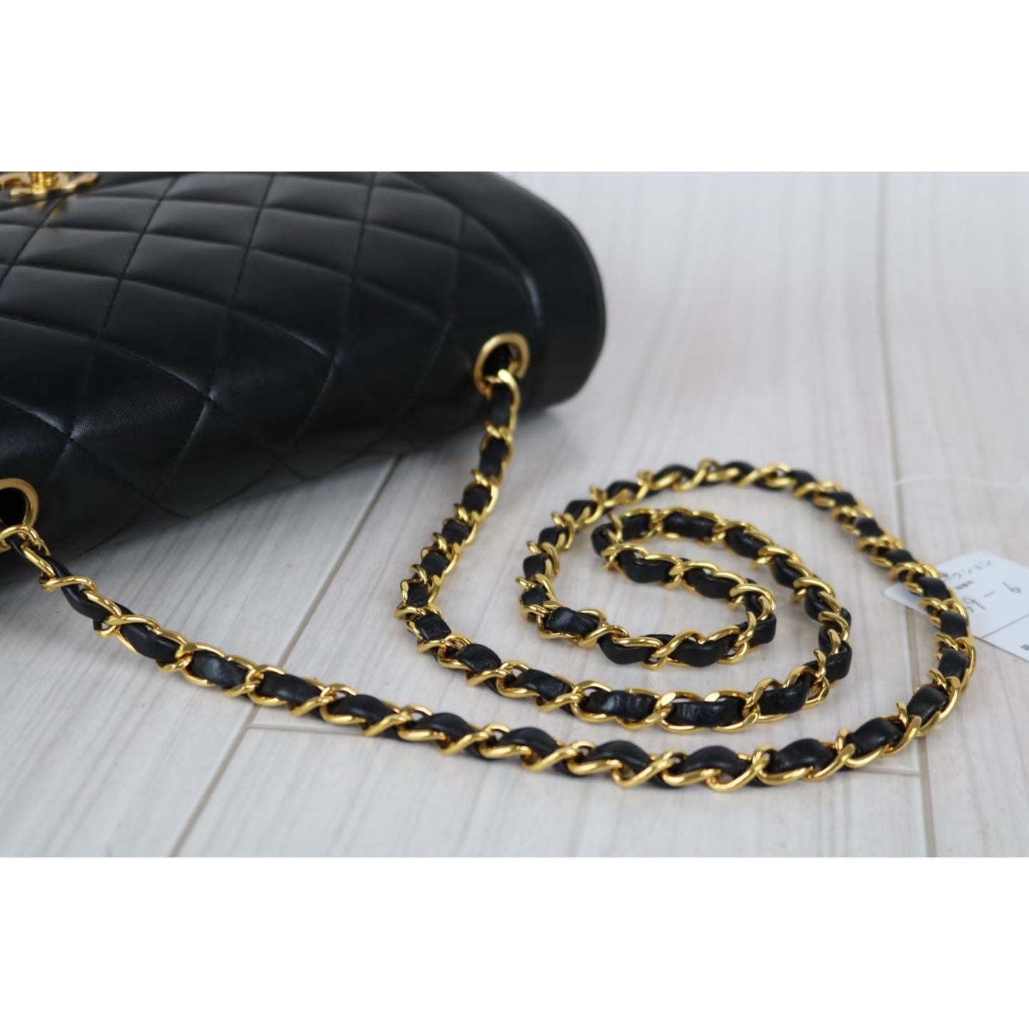 Rank A ｜ CHANEL Matrasse Diana Lamb Skin Double Flap Double Chain Bag ｜041210