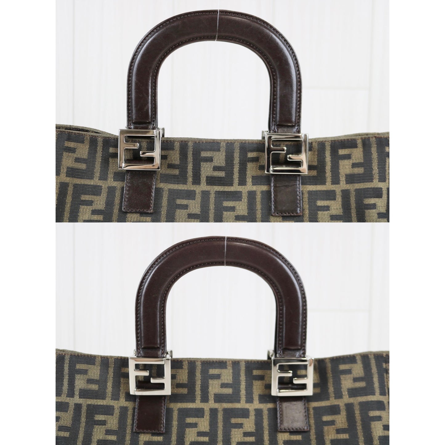 Rank A ｜ FENDI Zucca Mamma HandBag ｜053107