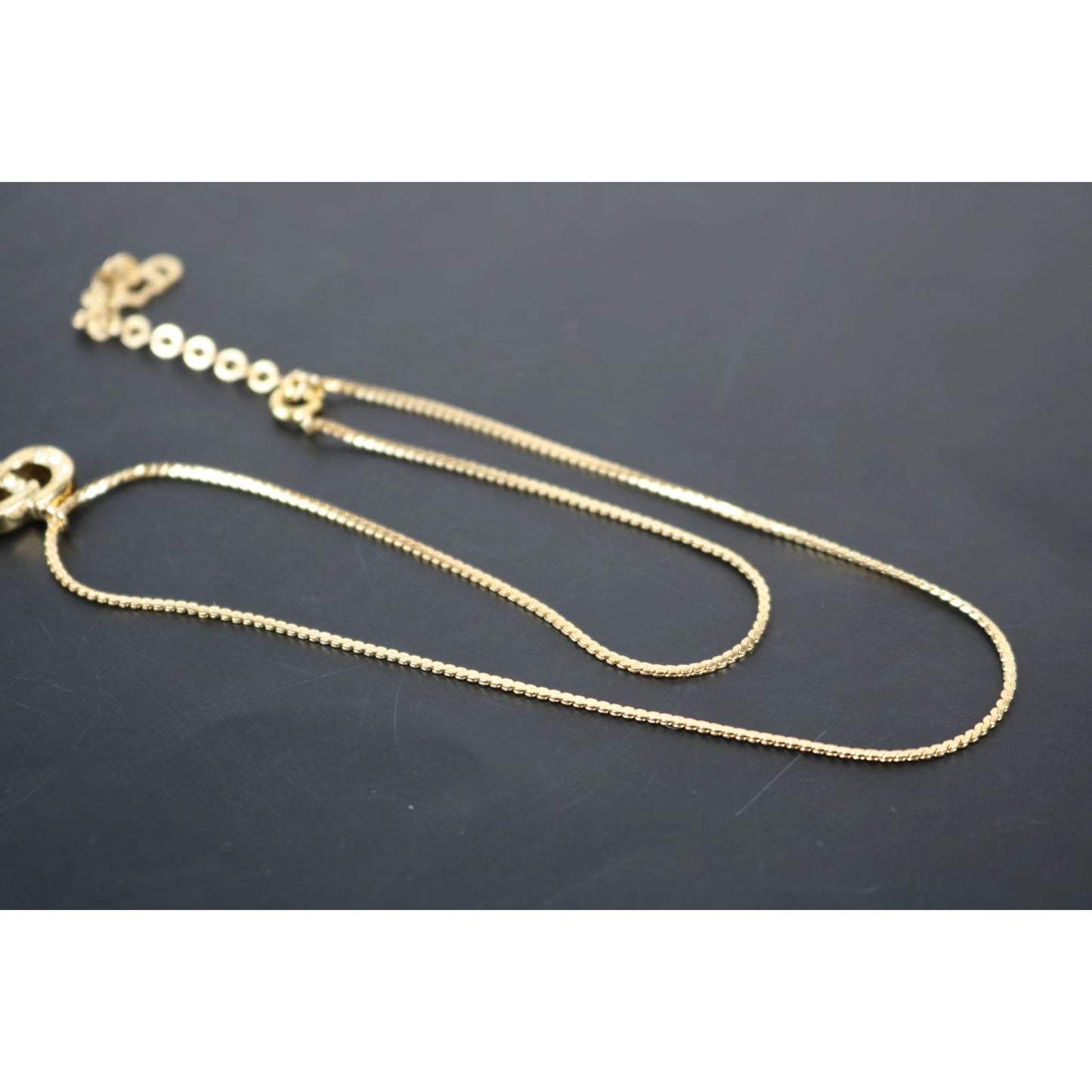 Rank SA ｜ Dior CD Necklace 18k Gold Plated｜051802