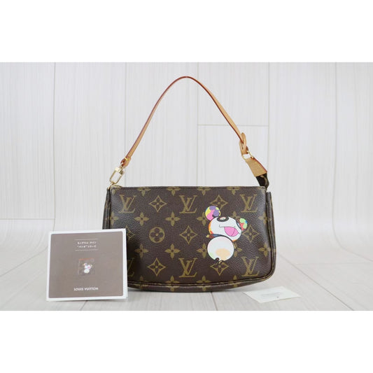 Rank A ｜ LV Takashi Murakam Panda Monogram Pochette Accessoires ｜032402