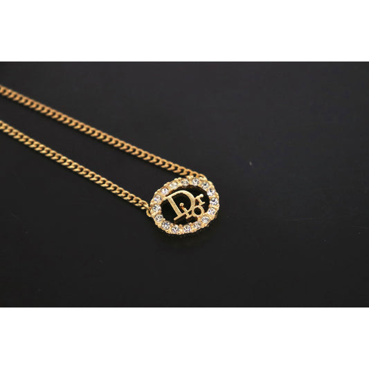 Rank A ｜ Dior CD Necklace 18k Gold Plated ｜090305