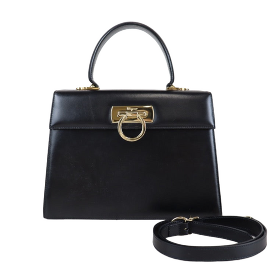 Rank A ｜Ferragamo Gancini 2WAY Handbag Shoulderbag｜22100304