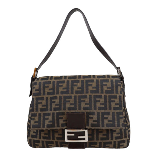 Rank A｜ FENDI Zucca Mamma Baguette Shoulder Bag ｜23042206