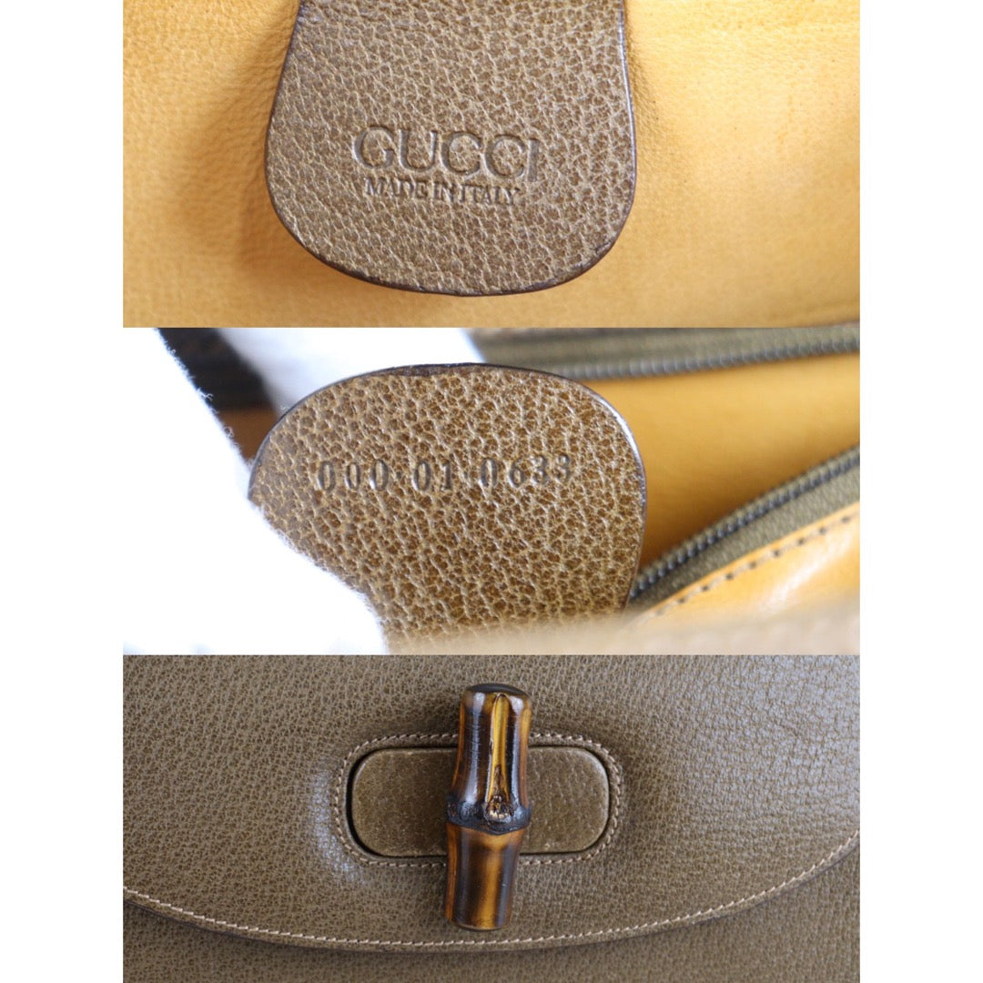 Rank A ｜ GUCCI Vintage Bamboo Hand Bag ｜23020709