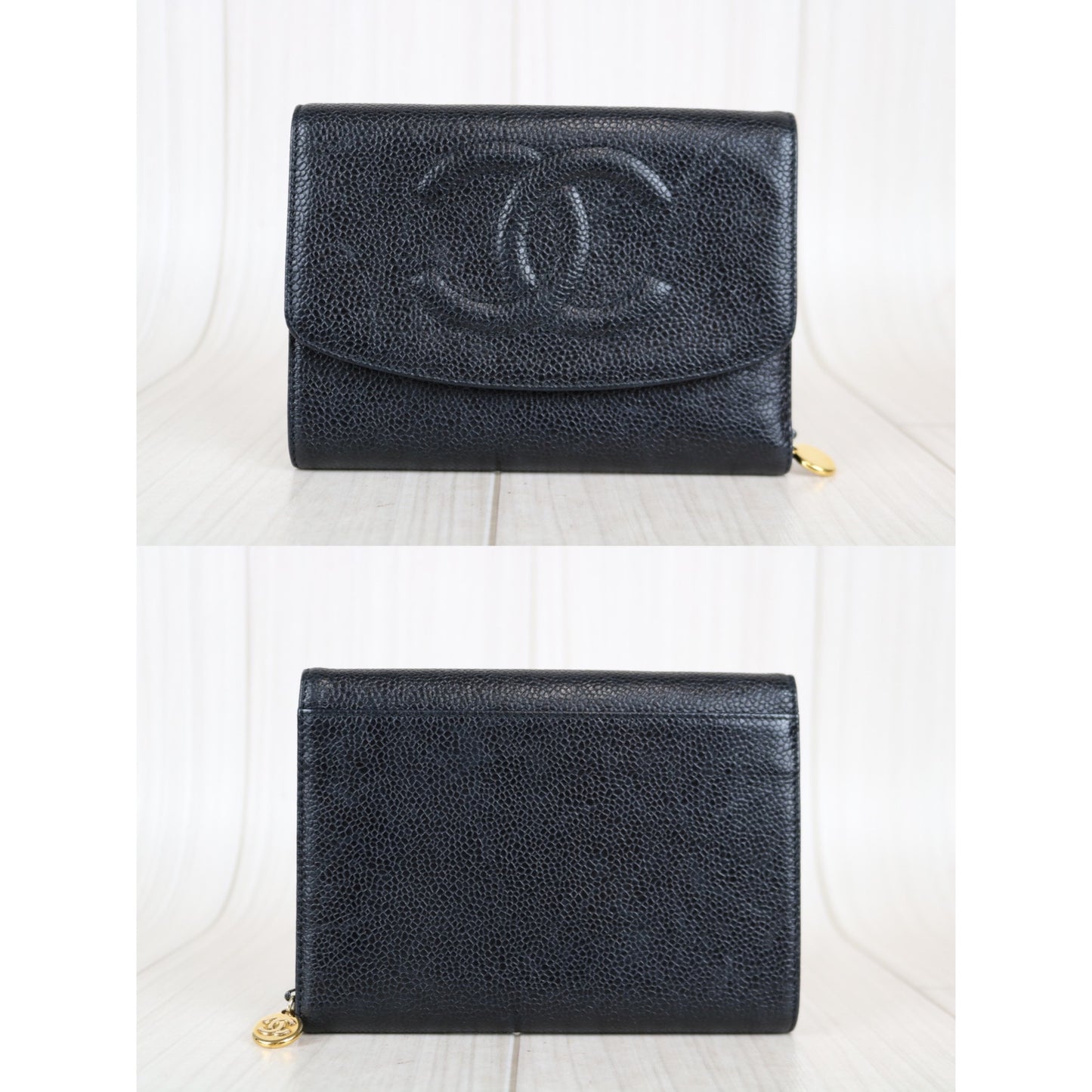 Rank AB ｜ CHANEL Caviar Skin Wallet｜041214