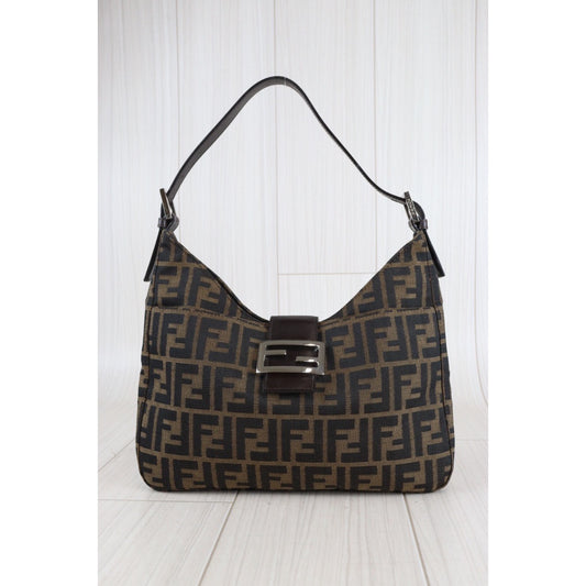 Rank A｜ FENDI Zucca Mamma Shoulder Bag ｜23010606