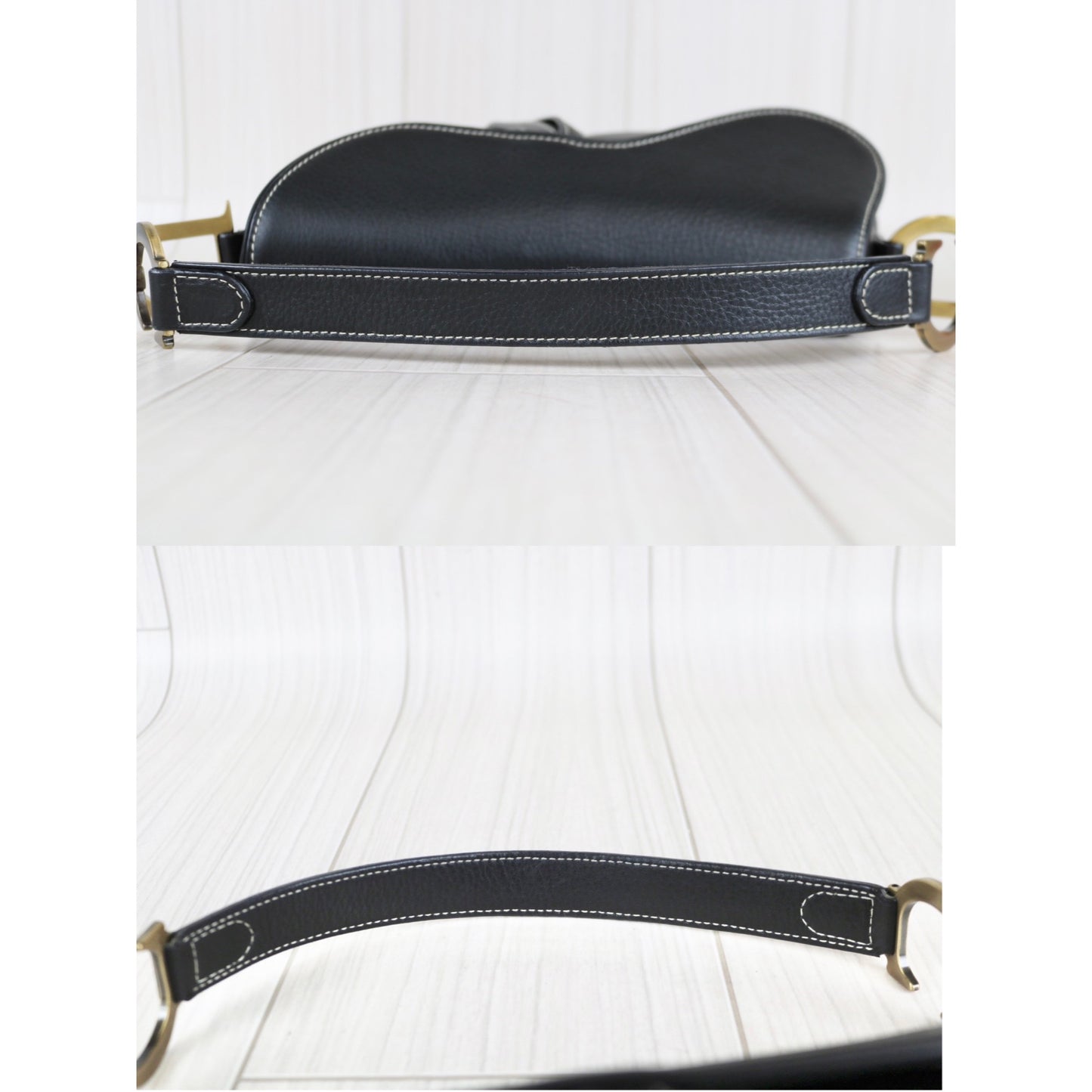 Rank SA ｜ Dior Saddle Bag All Leather Black Shoulder Bag｜070604